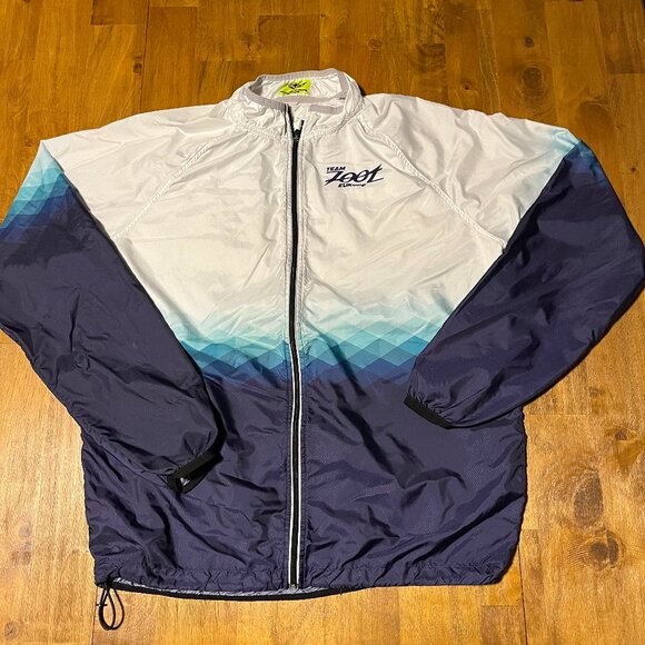 Team Zoot Europe men's full zip cycling windbreaker jacket size XL - Picture 1 of 9